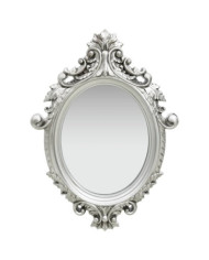 Miroir mural style château 56x76 cm Argenté | Mobilier & Déco