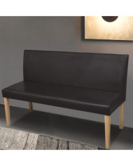 Banc 139,5 cm Marron foncé Similicuir | Mobilier & Déco
