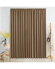Rideau occultant avec crochets Taupe 290x245 cm | Mobilier & Déco