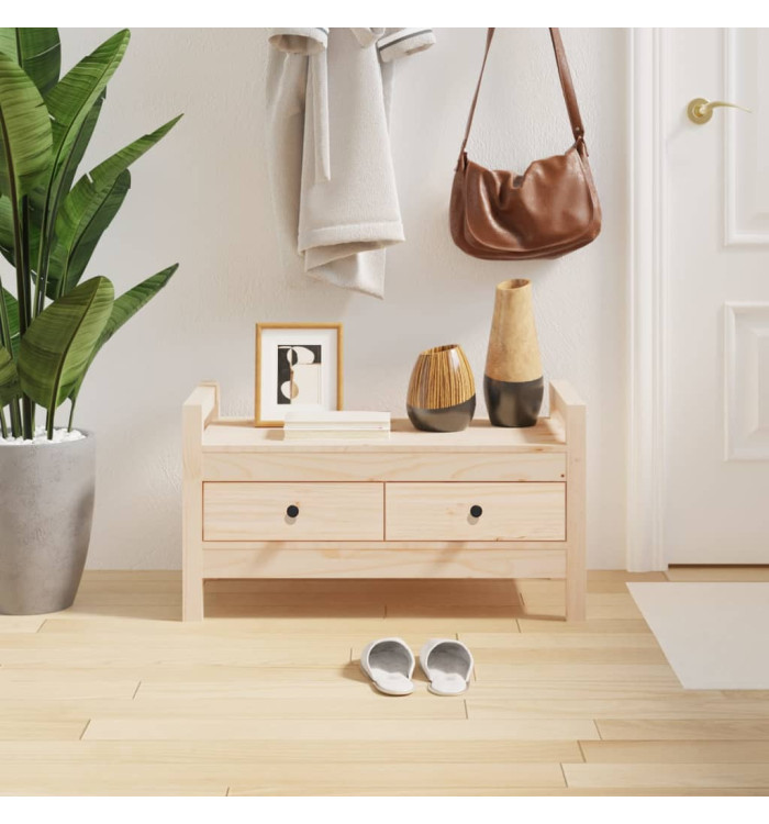 Banc d'entrée 80x40x43 cm Bois de pin massif | Mobilier & Déco
