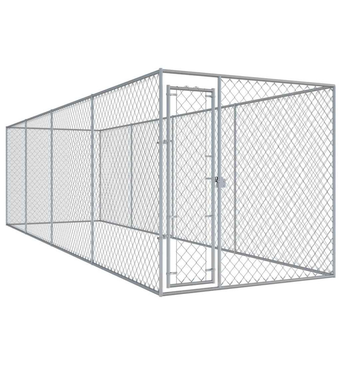 Chenil d'extérieur pour chiens 760x192x185 cm | Mobilier & Déco