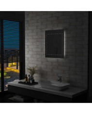 Miroir mural à LED pour salle de bains 50x60 cm | Mobilier & Déco