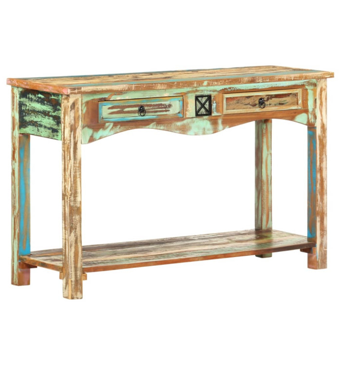 Table console 120x40x75 cm Bois solide de récupération | Mobilier & Déco