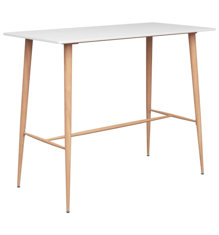 Table de bar Blanc 120x60x105 cm | Mobilier & Déco
