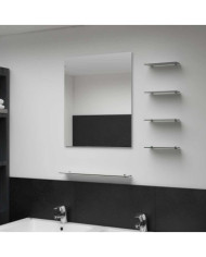 Miroir mural avec 5 étagères Argenté 50 x 60 cm | Mobilier & Déco