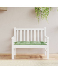 Coussin de banc de jardin motif de feuilles 100x50x7 cm | Mobilier & Déco