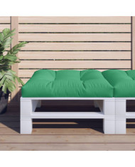 Coussin de palette vert 70x70x12 cm tissu | Mobilier & Déco