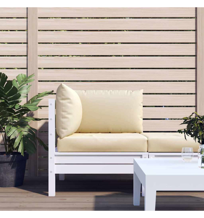 Coussins de palette lot de 3 beige tissu oxford | Mobilier & Déco