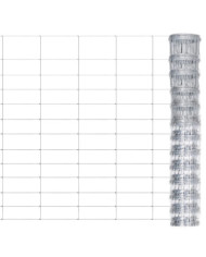 Clôture de jardin Acier galvanisé 50x1,25 m Argenté | Mobilier & Déco