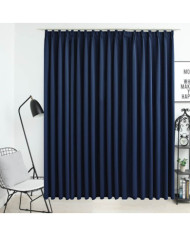 Rideau occultant avec crochets Bleu 290x245 cm | Mobilier & Déco