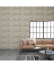 Panneaux muraux 3D avec design de brique sable 10 pcs EPS | Mobilier & Déco