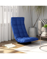 Chaise de sol pivotante Bleu Tissu | Mobilier & Déco