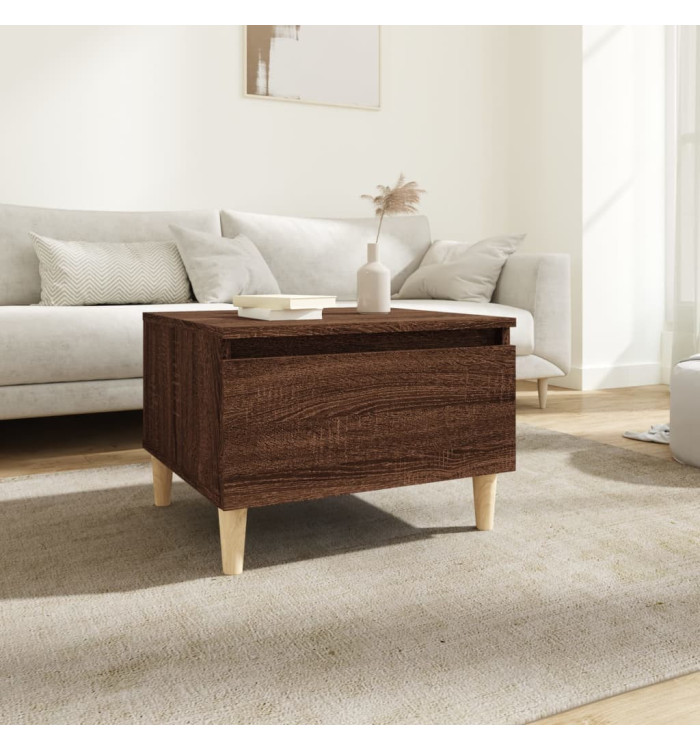 Table d'appoint Chêne marron 50x46x35 cm Bois d'ingénierie | Mobilier & Déco