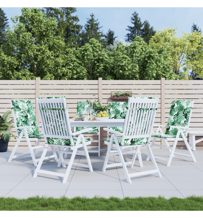 Coussins de chaise à dossier haut lot de 6 modèle de feuille | Mobilier & Déco
