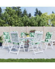 Coussins de chaise à dossier haut lot de 6 modèle de feuille | Mobilier & Déco