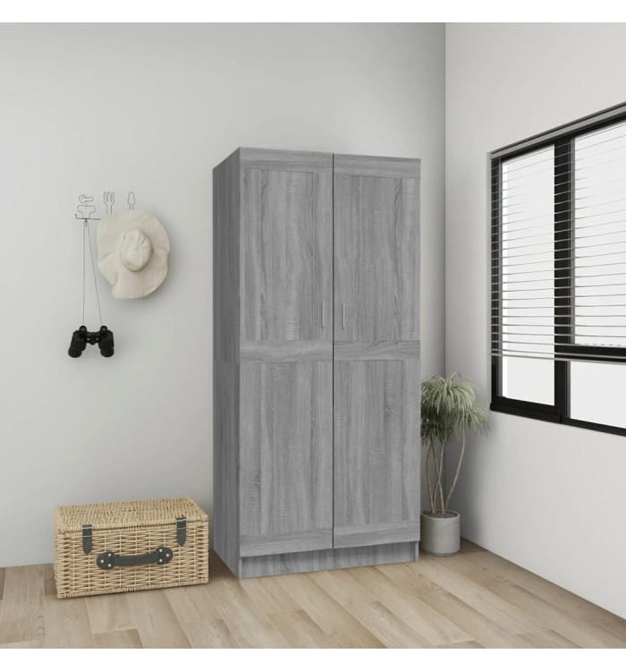 Garde-robe Sonoma gris 82,5x51,5x180 cm Bois d'ingénierie | Mobilier & Déco