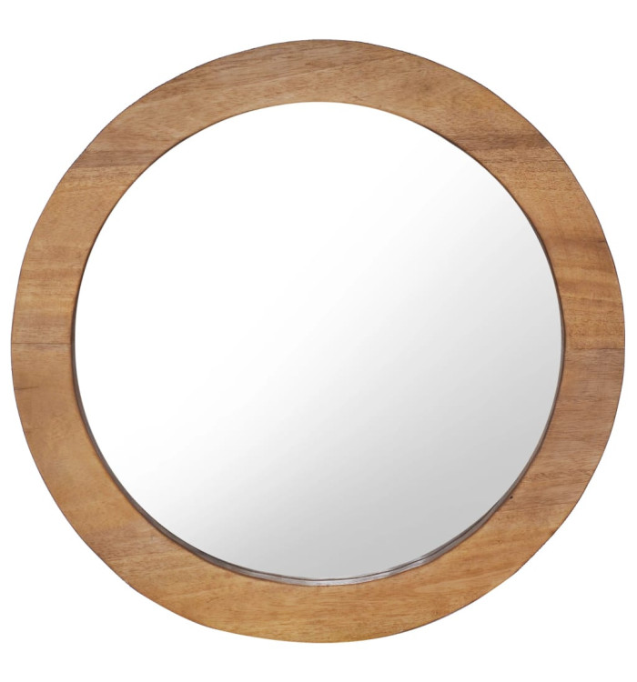 Miroir mural 60 cm Teck Rond | Mobilier & Déco