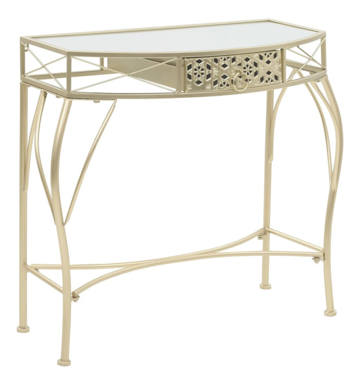 Table d'appoint Style français Métal 82 x 39 x 76 cm Doré | Mobilier & Déco