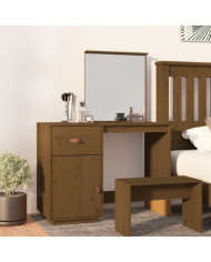 Coiffeuse Marron miel 95x50x134 cm Bois de pin massif | Mobilier & Déco
