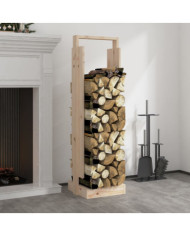 Porte-bûches 33,5x30x110 cm Bois massif de pin | Mobilier & Déco
