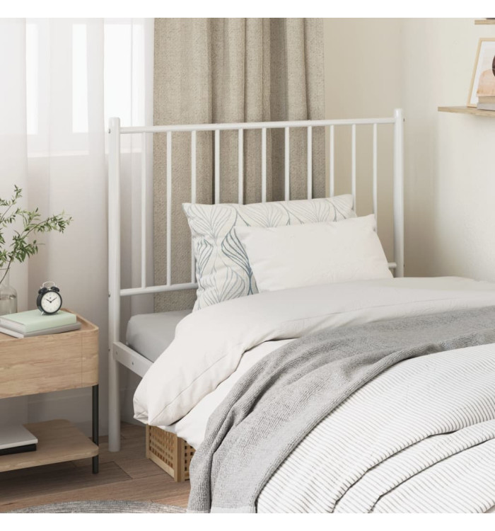 Tête de lit métal blanc 90 cm | Mobilier & Déco