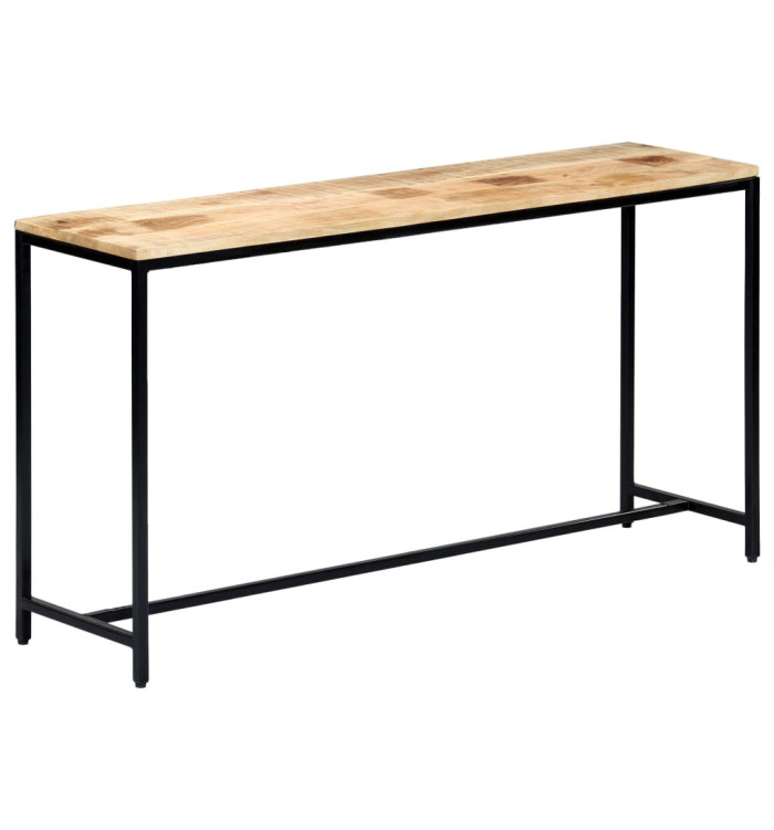 Table console 140 x 35 x 76 cm Bois de manguier massif brut | Mobilier & Déco