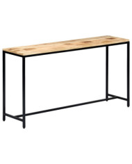 Table console 140 x 35 x 76 cm Bois de manguier massif brut | Mobilier & Déco