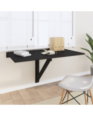 Table murale pliable Noir 100x60x56 cm Bois d'ingénierie | Mobilier & Déco