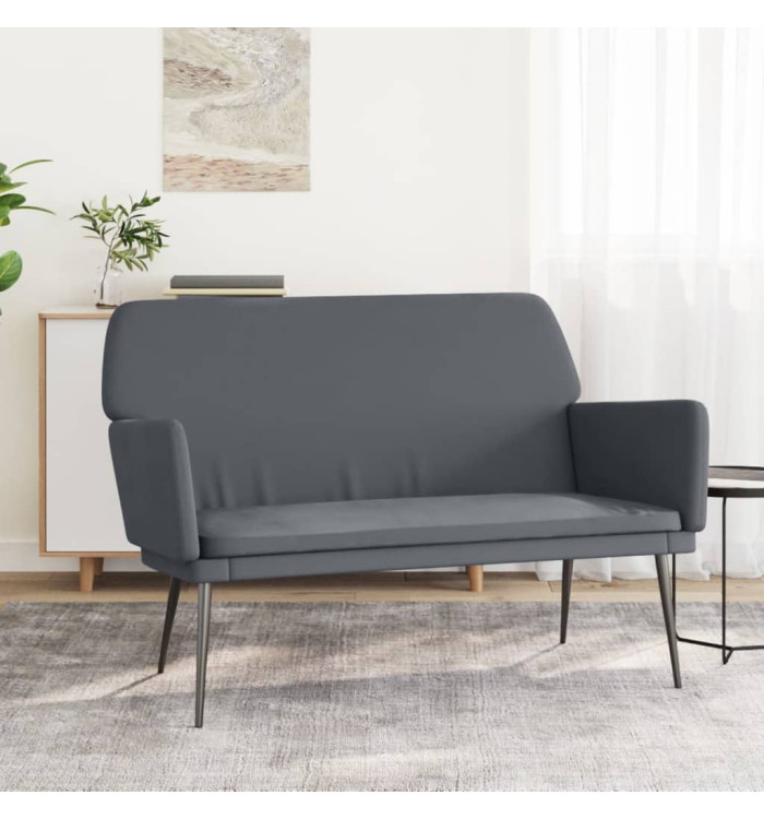 Banc Gris foncé 108x79x79 cm Velours | Mobilier & Déco