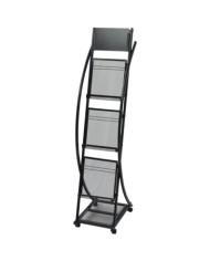 Porte-revue 40 x 32 x 131 cm Noir A4 | Mobilier & Déco