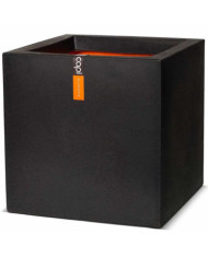 Capi Jardinière Urban Smooth carré 40x40x40 cm noir KBL903 | Mobilier & Déco