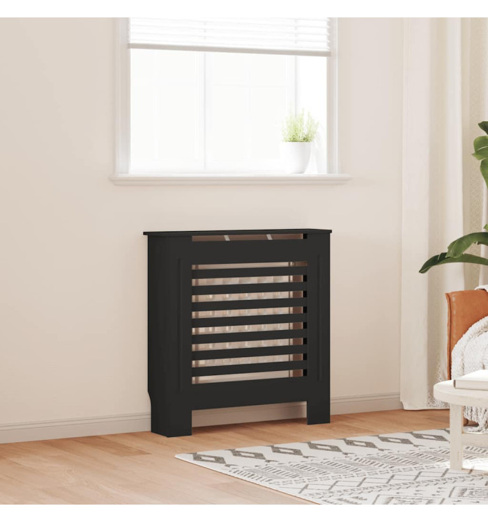 Cache-radiateur MDF Noir 78 cm | Mobilier & Déco