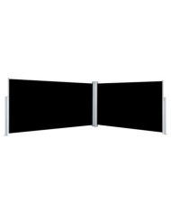 Auvent latéral rétractable Noir 160x600 cm | Mobilier & Déco