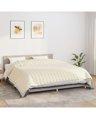 Couverture lestée Crème clair 220x260 cm 11 kg Tissu | Mobilier & Déco