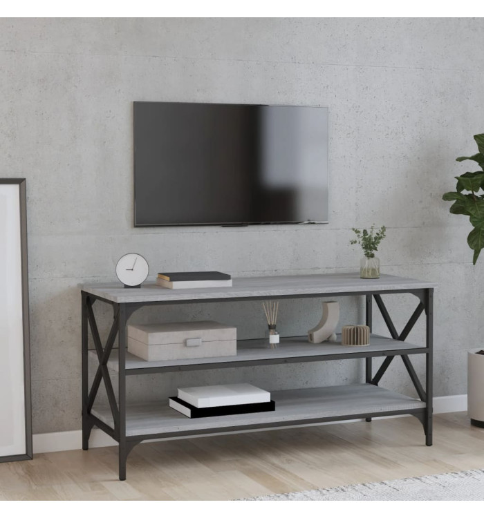 Meuble TV Sonoma gris 100x40x50 cm Bois d'ingénierie | Mobilier & Déco