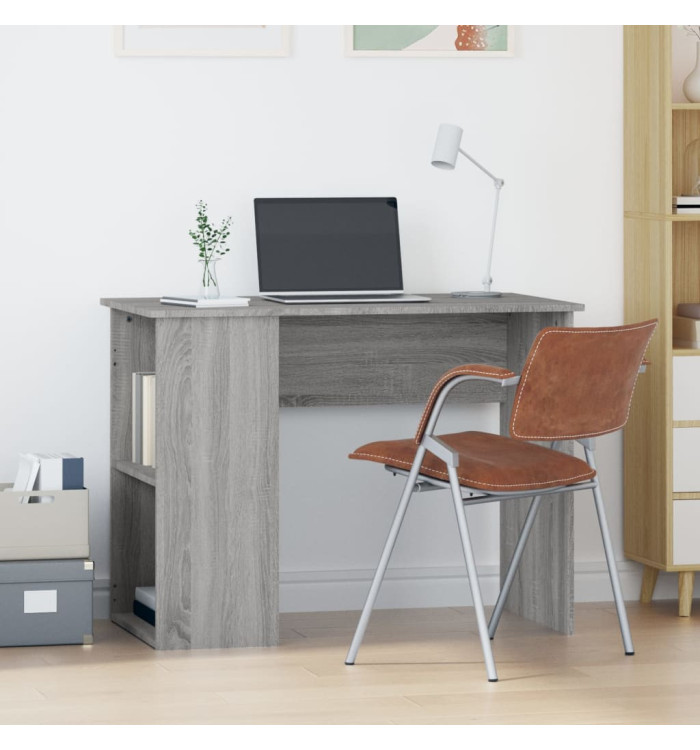 Bureau sonoma gris 100x55x75 cm bois d'ingénierie | Mobilier & Déco