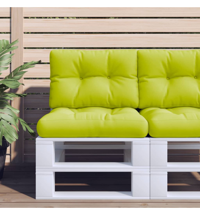 Coussins de palette lot de 2 vert vif tissu | Mobilier & Déco
