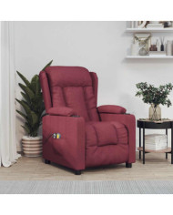 Fauteuil électrique de massage Bordeaux Tissu | Mobilier & Déco