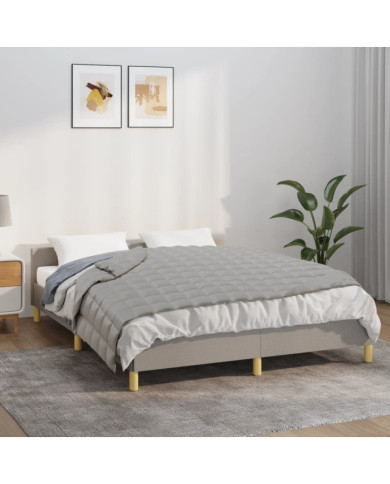Couverture lestée Gris 152x203 cm 11 kg Tissu | Mobilier & Déco