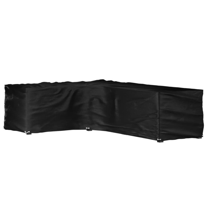Housse de salon de jardin en forme de L 16 œillets 210x260x80cm | Mobilier & Déco