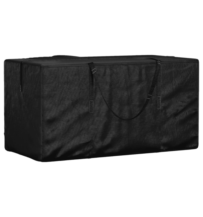 Sac de rangement pour coussins de jardin noir 150x75x75 cm PE | Mobilier & Déco