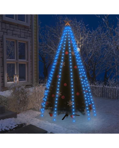 Guirlande lumineuse d'arbre de Noël 250 LED Bleu 250 cm | Mobilier & Déco