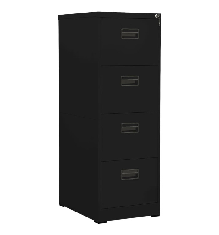 Classeur Noir 46x62x133 cm Acier | Mobilier & Déco