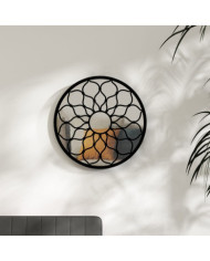 Miroir Noir 40x3 cm Fer pour utilisation à l'intérieur | Mobilier & Déco