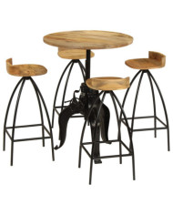 Meuble de bar 5 pcs Bois massif de manguier | Mobilier & Déco