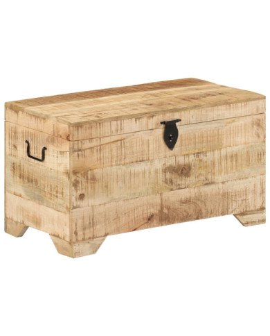 Coffre de rangement Bois massif de manguier brut | Mobilier & Déco