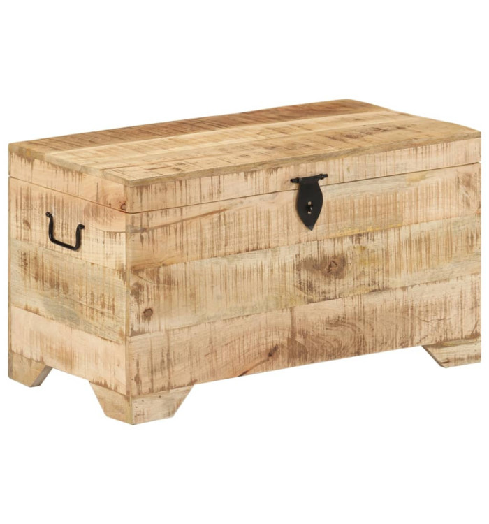 Coffre de rangement Bois massif de manguier brut | Mobilier & Déco
