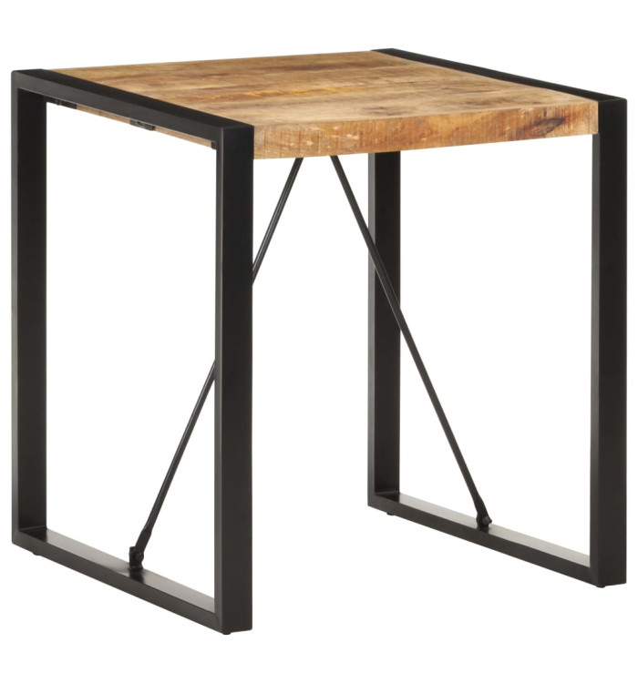Table à manger 70x70x75 cm Bois de manguier massif brut | Mobilier & Déco