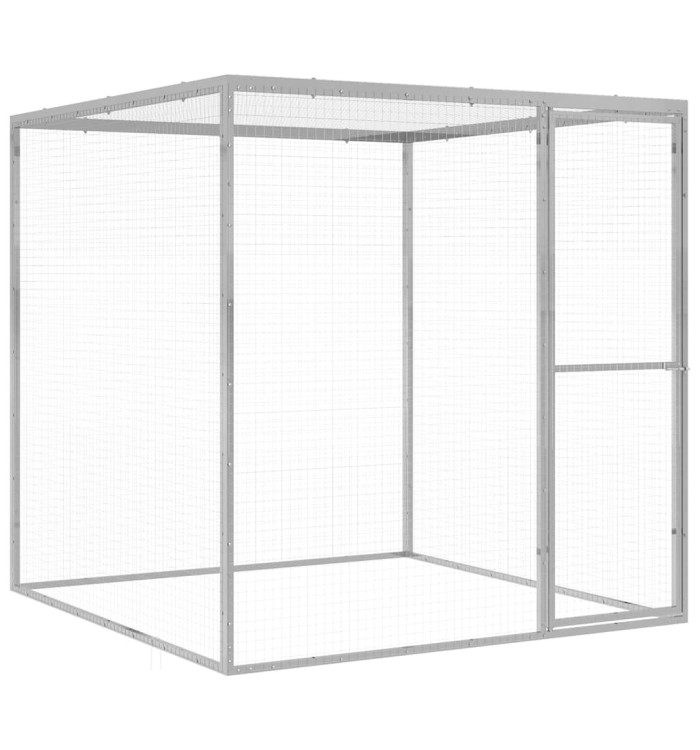 Cage pour chat 1,5x1,5x1,5 m Acier galvanisé | Mobilier & Déco