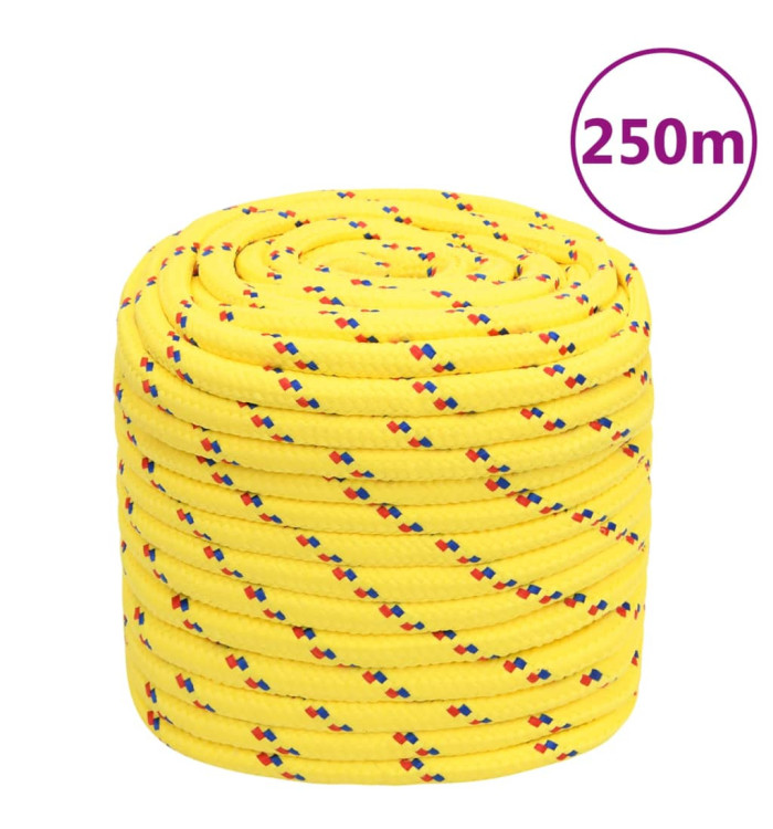 Corde de bateau Jaune 16 mm 250 m Polypropylène | Mobilier & Déco